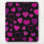 Pink & lilac hearts mousepad