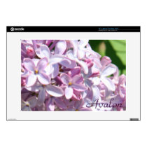 Pink Liliacs Floral 15" Laptop Skin