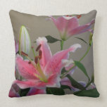 Pink Lilies American MoJo Pillow