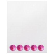 Pink lilies letterhead