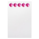 Pink lilies customized stationery