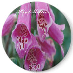Pink Lillies,button