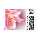 Pink Lily Custom Postage (Sml) stamp