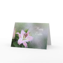 Pink Lily Easter Card or Other Occasions cards