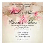 Pink Lily Floral Invitations