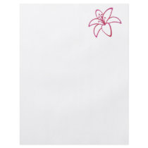 Pink Lily Custom Flyer
