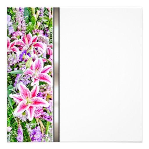 Pink Lily Funeral Announcements