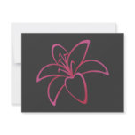 Pink Lily Custom Announcements