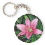 Pink Lily Key Chain