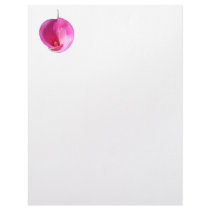 Pink lily custom letterhead