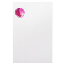 Pink lily stationery paper