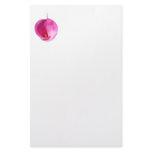 Pink lily stationery paper