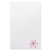 Pink Lily Stationery Paper