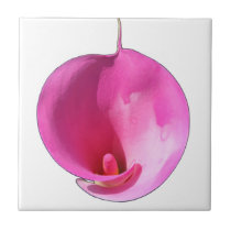 Pink lily tiles