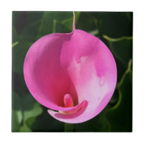 Pink lily tiles