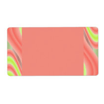 pink lime green custom shipping labels