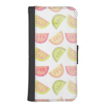 Pink, Lime Green, Orange, Yellow, Tropical Citrus iPhone 5 Wallet  Case at Zazzle
