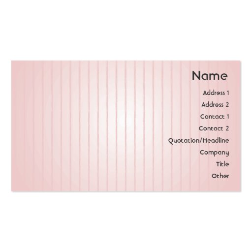 Pink Lines - Business Business Cards