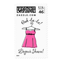 Pink Lingerie Bridal Shower Postage