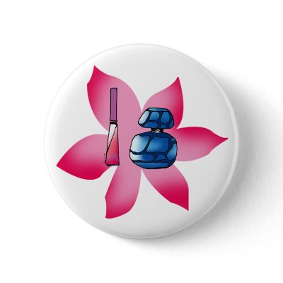 Pink lip gloss and a blue perfume by jsoh