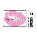 *Pink lip print* postage