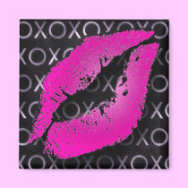 Pink Lips Magnet magnets