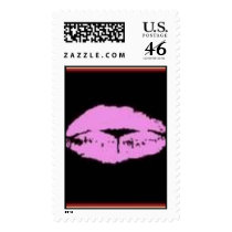pink lips postage by miss_me pink lips postage