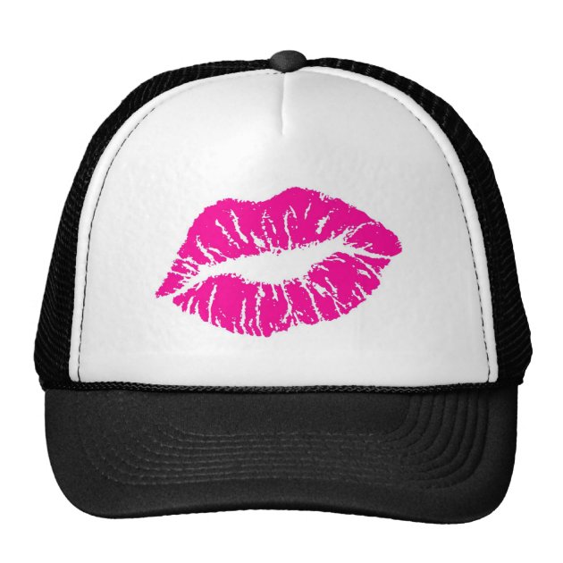 Pink Lips Trucker Hat