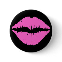 Pink Lipstick Button