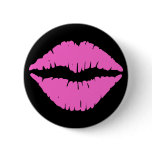 Pink Lipstick Button