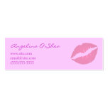 Pink Lipstick Skinny Business Card