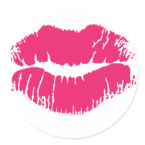 Pink Lipstick Sticker