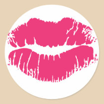 Pink Lipstick Sticker stickers