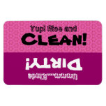 Pink Little Stars Clean Dirty Dishwasher W1418 Vinyl Magnet