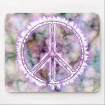 Pink Live Electric Energy Peace Sign mousepads