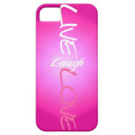Pink Live Laugh Love iPhone Case iPhone 5 Covers