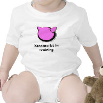 pink logo, Xtreme-ist in training babygro T Shirt