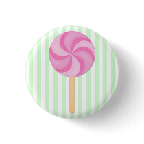Pink Lollipop Button