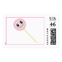 pink lollipop postage
