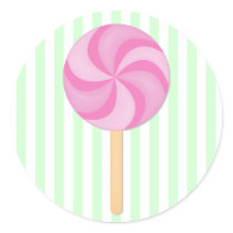 Pink Lollipop Sticker