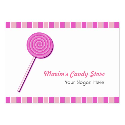 Pink Lollypop Business Card
