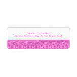 Pink Lollypop Pattern Return Address Labels