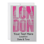 Pink London Invites
