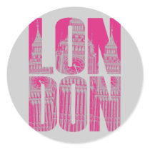 Pink London Stickers