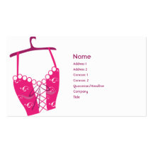 Pink Longlinebra - Business Business Card Template