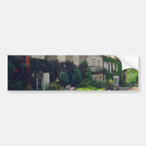 Pink Longpont, Champagne Region flowers bumper stickers