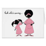 Pink: Look who's coming card