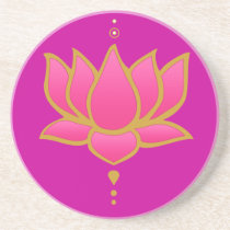 Pink Lotus Coaster coasters
