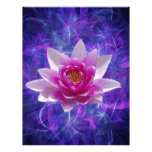 Pink lotus flower and meaning custom letterhead