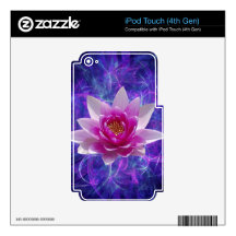 Pink lotus flower and meaning decal for iPod touch 4G
